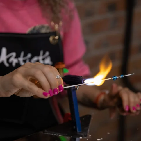 Мастер-класс по созданию украшений из стекла (лэмпворк) «Браслет и Серьги»