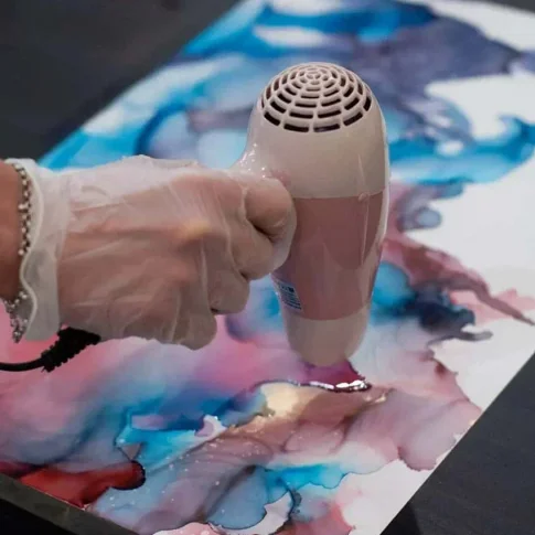 Мастер-класс в технике «Спиртовые чернила»