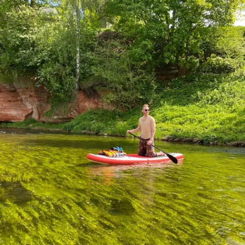 САП прогулка по реке Рощинка