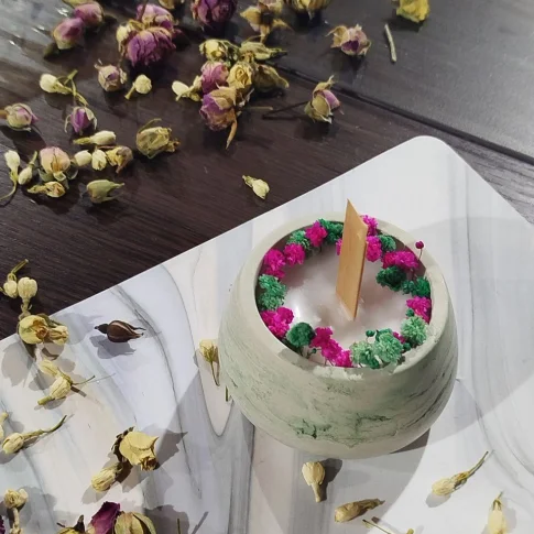 Мастер-класс по созданию свечи в гипсовой форме