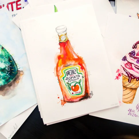 Мастер-класс по быстрым зарисовкам акварелью