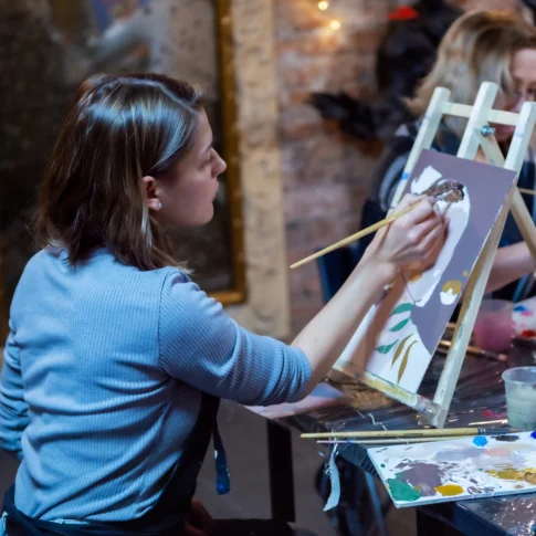 Мастер-класс по интерьерной картине с потальным золотом или с текстурной пастой