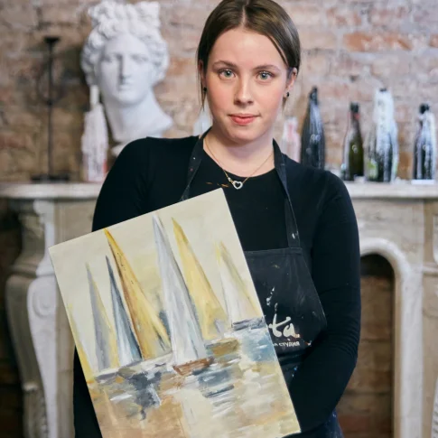 Мастер-класс по интерьерной картине с потальным золотом или с текстурной пастой