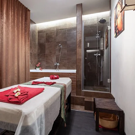 Ойл программа с прогреванием травяными мешочками