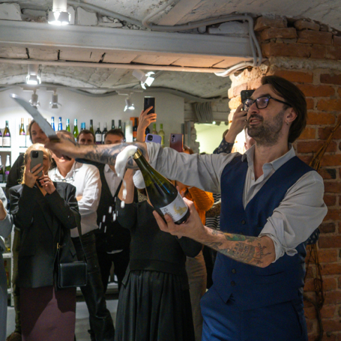 Мастер-класс по сабражу